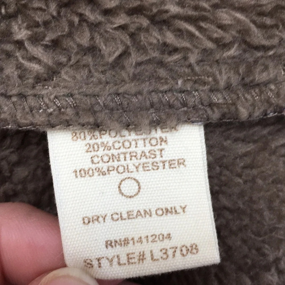 Hem & Thread‎ Blue Plaid Flannel Jacket Womens Medium Drape Front - Picture 6 of 10